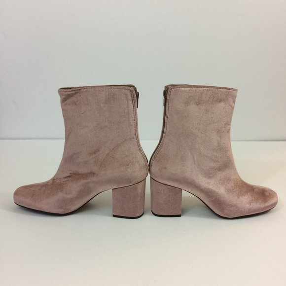 Free People Womens Boots Cecile Blush Pink Velvet Crushed Velvet Size US 9 EU 39 - Picture 5 of 9